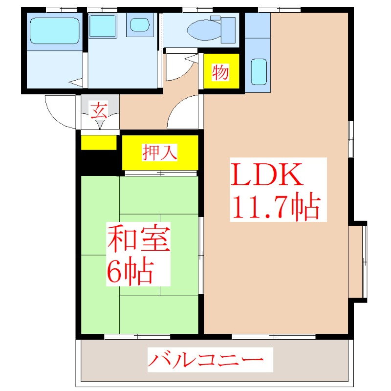鹿児島県霧島市隼人町見次 隼人駅 1LDK マンション 賃貸物件詳細