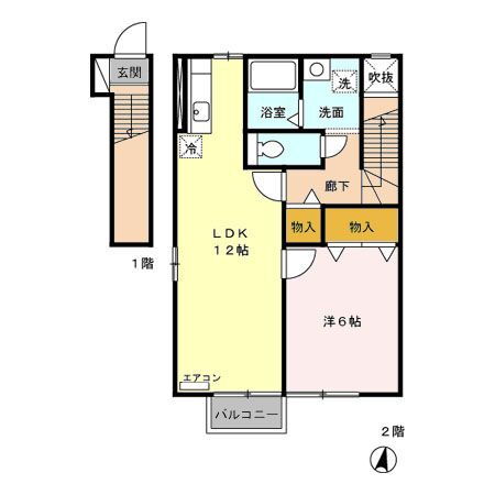 秋田県秋田市金足追分字海老穴 追分駅 1LDK アパート 賃貸物件詳細