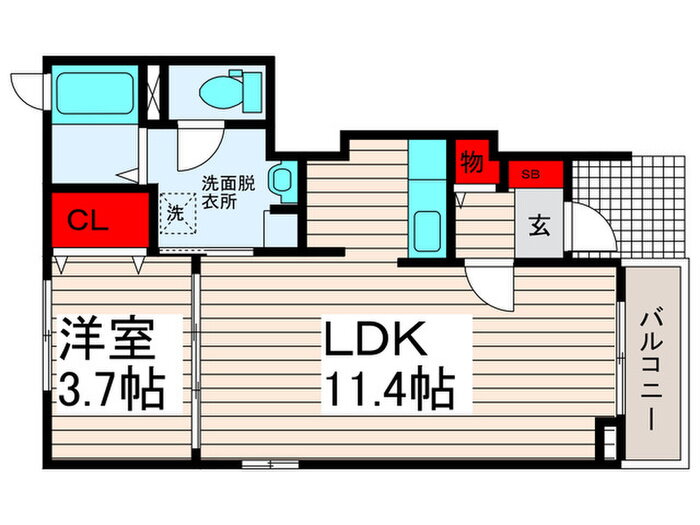 東京都足立区古千谷本町２ 舎人駅 1LDK アパート 賃貸物件詳細