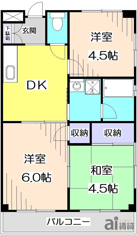 埼玉県新座市片山３ 保谷駅 3DK マンション 賃貸物件詳細
