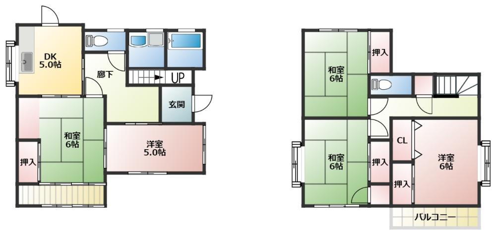 愛知県豊川市川花町２ 諏訪町駅 5DK 一戸建て 賃貸物件詳細