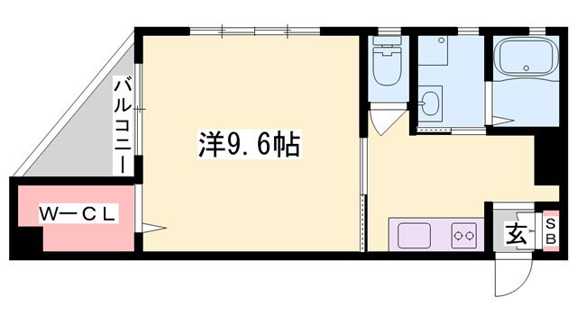 兵庫県姫路市東延末１ 姫路駅 1K マンション 賃貸物件詳細