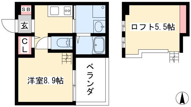 愛知県名古屋市中村区稲上町４ 中村公園駅 ワンルーム アパート 賃貸物件詳細