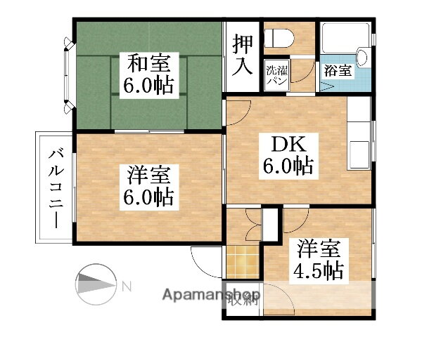 愛知県犬山市大字橋爪字地蔵下 犬山口駅 3DK アパート 賃貸物件詳細