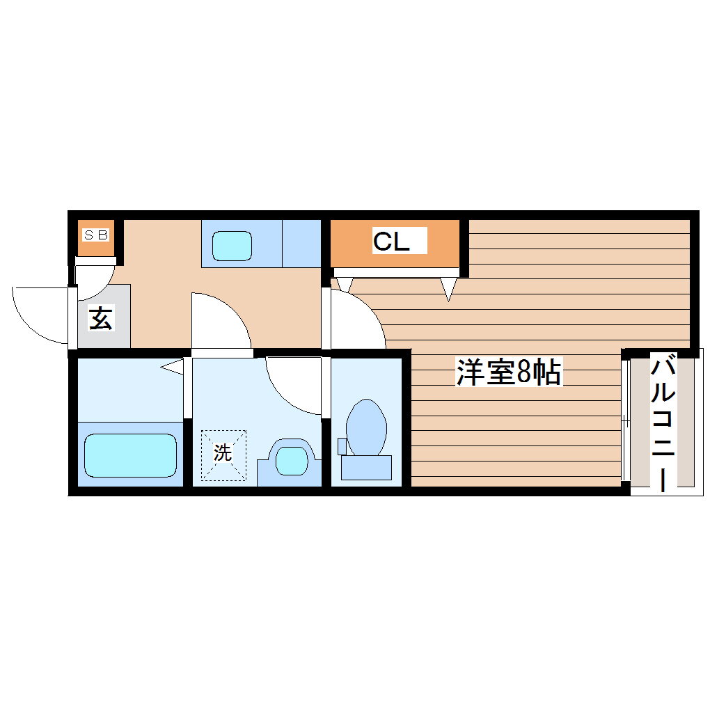 宮城県仙台市宮城野区萩野町１ 宮城野原駅 1K アパート 賃貸物件詳細
