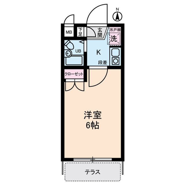 サニーハイム 1階 1K 賃貸物件詳細