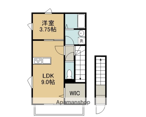 愛媛県今治市北日吉町２ 今治駅 1LDK アパート 賃貸物件詳細