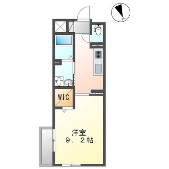 メルヴェール４９６朝倉街道 2階 1K 賃貸物件詳細