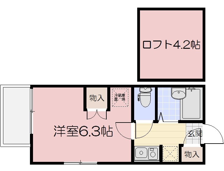 岡山県岡山市北区十日市東町 清輝橋駅 1K アパート 賃貸物件詳細