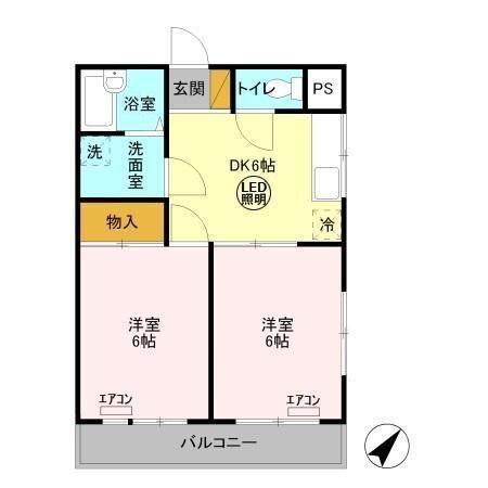茨城県鹿嶋市大字宮中 鹿島神宮駅 2DK アパート 賃貸物件詳細