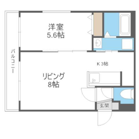 北海道札幌市豊平区月寒西一条９ 月寒中央駅 1LDK マンション 賃貸物件詳細