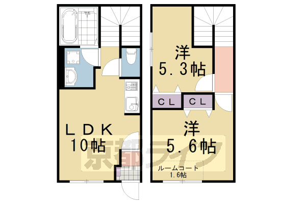 京都府京都市西京区大枝東長町 洛西口駅 2LDK アパート 賃貸物件詳細