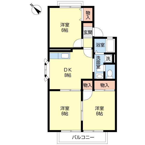 千葉県習志野市鷺沼２ 京成津田沼駅 3DK アパート 賃貸物件詳細