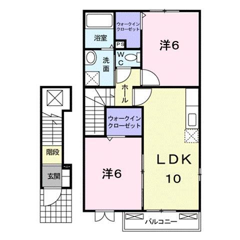 広島県福山市坪生町５ 東福山駅 2LDK アパート 賃貸物件詳細