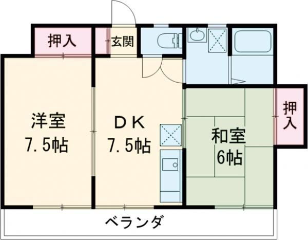 東京都八王子市片倉町 片倉駅 2LDK アパート 賃貸物件詳細