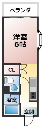 グランカーサ大牟田駅 6階 ワンルーム 賃貸物件詳細