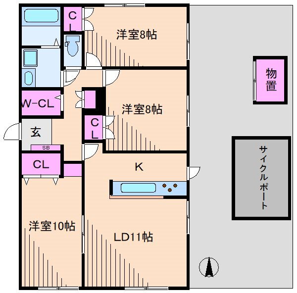 神奈川県川崎市中原区今井上町 武蔵小杉駅 3LDK マンション 賃貸物件詳細