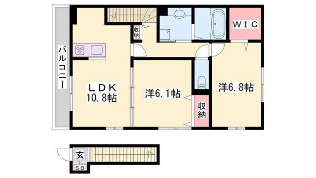 兵庫県三木市平田 大村駅 2LDK アパート 賃貸物件詳細
