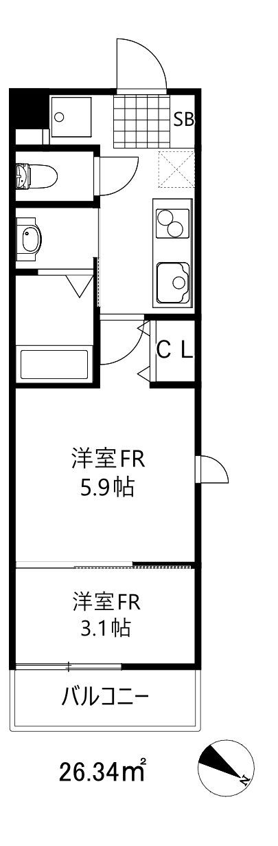 兵庫県神戸市東灘区青木５ 青木駅 1DK アパート 賃貸物件詳細