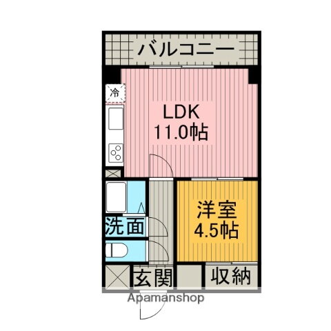 山口県岩国市昭和町２ 岩国駅 1LDK マンション 賃貸物件詳細