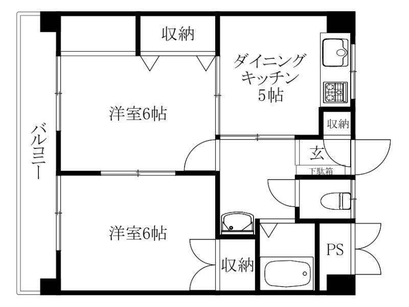 愛媛県松山市中央１ 本町六丁目駅 2DK マンション 賃貸物件詳細