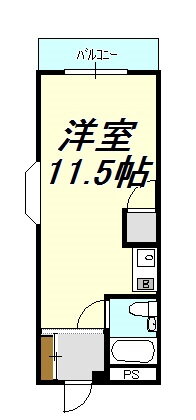 コーポ高柳 3階 ワンルーム 賃貸物件詳細
