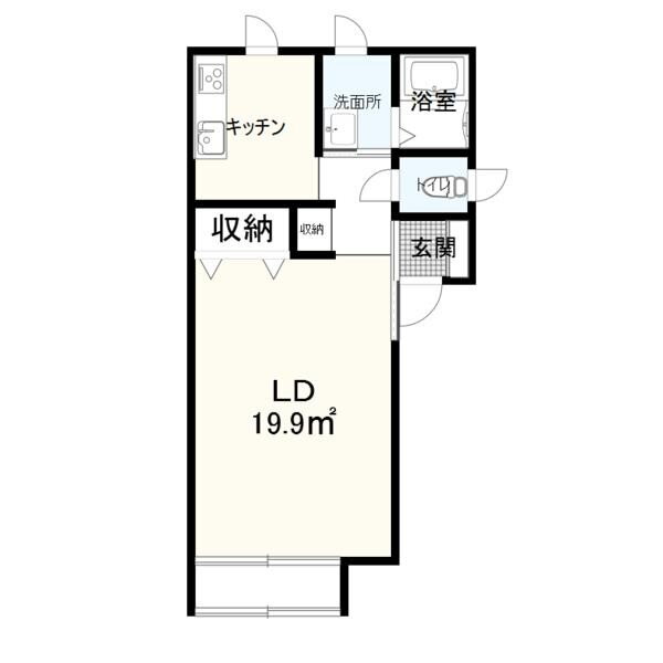 青森県十和田市大字相坂字小林 1K アパート 賃貸物件詳細