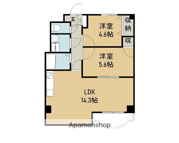 三重県四日市市大井手２ 伊勢松本駅 2LDK マンション 賃貸物件詳細