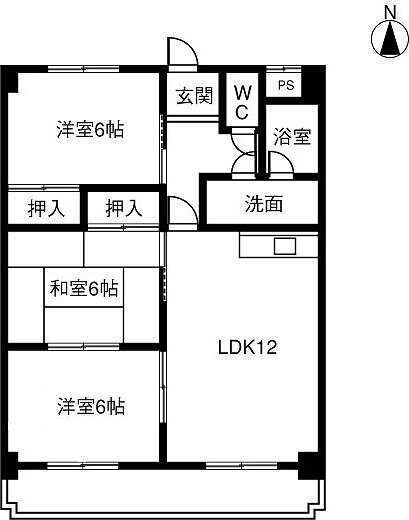 愛知県春日井市朝宮町３ 勝川駅 3LDK マンション 賃貸物件詳細