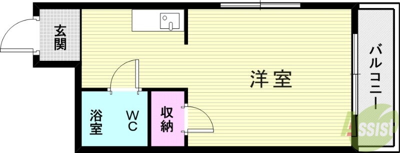 リーフ塚口 3階 1K 賃貸物件詳細
