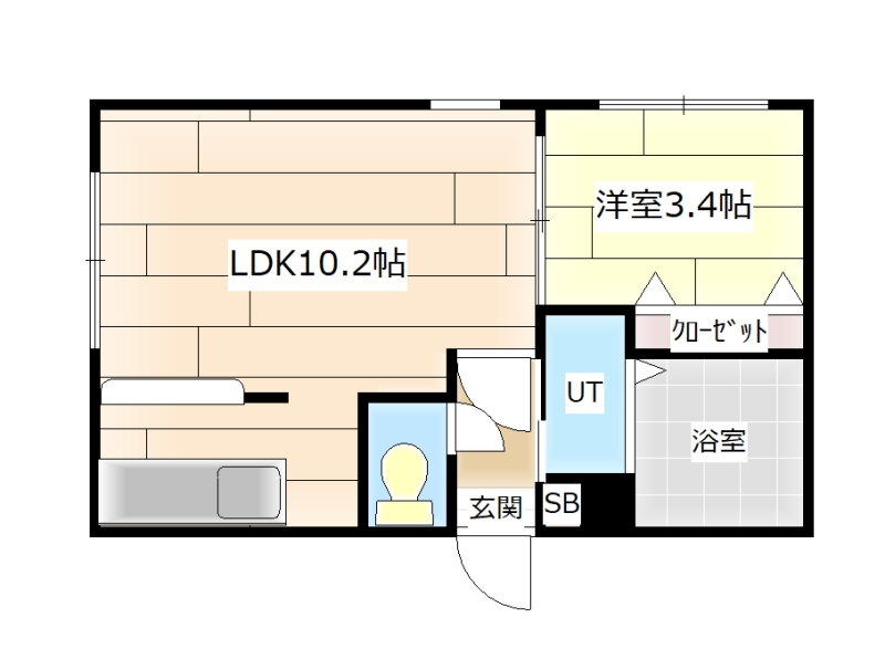 北海道江別市東野幌本町 野幌駅 1LDK マンション 賃貸物件詳細