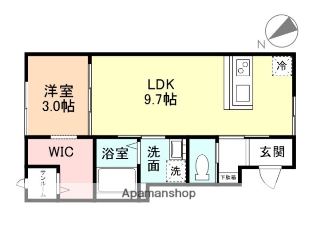 Ｆｅｌｉｃｅ久方Ｉ 2階 1LDK 賃貸物件詳細
