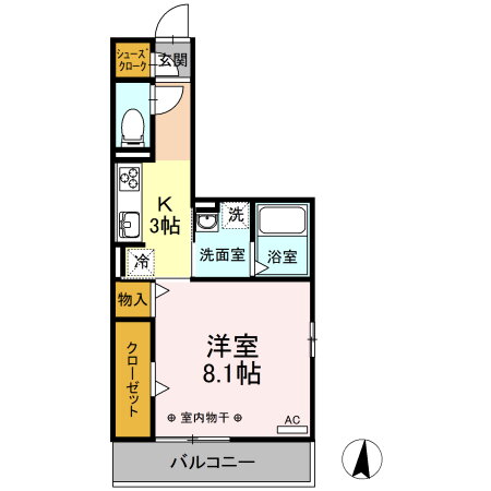 岐阜県各務原市鵜沼三ツ池町３ 二十軒駅 1K アパート 賃貸物件詳細