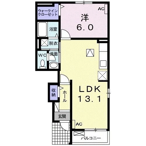 岐阜県大垣市久徳町 西大垣駅 1LDK アパート 賃貸物件詳細