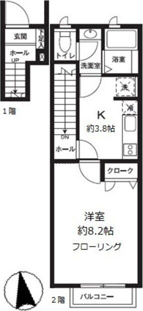 東京都世田谷区宮坂２ 豪徳寺駅 1K アパート 賃貸物件詳細