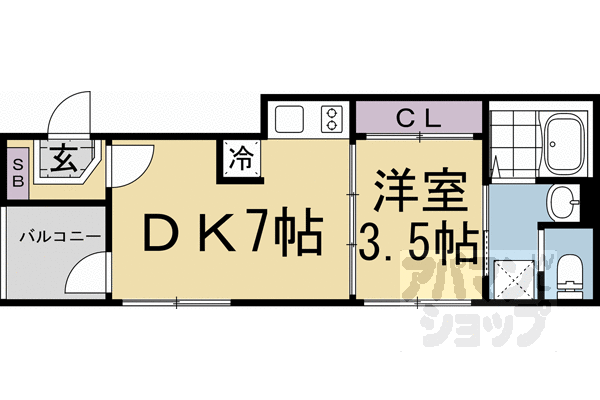 Ｗａｒｈｏｌ　京都 3階 1DK 賃貸物件詳細