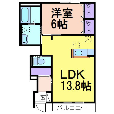 栃木県鹿沼市貝島町 鹿沼駅 1LDK アパート 賃貸物件詳細