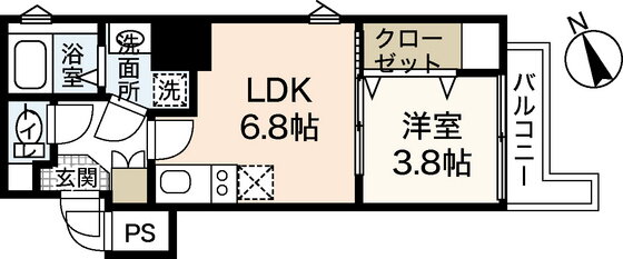 ＫａｔａｙａｍａＢＬＤＧ２５ 6階 1LDK 賃貸物件詳細