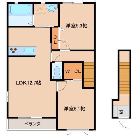 奈良県磯城郡田原本町大字千代 笠縫駅 2LDK アパート 賃貸物件詳細
