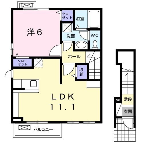 大阪府枚方市町楠葉２ 樟葉駅 1LDK アパート 賃貸物件詳細