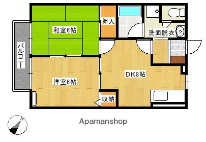 愛媛県西予市宇和町瀬戸 卯之町駅 2DK アパート 賃貸物件詳細