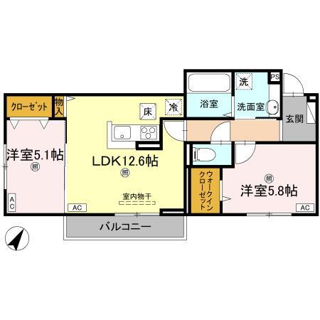 香川県丸亀市前塩屋町１ 讃岐塩屋駅 2LDK アパート 賃貸物件詳細