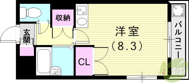 兵庫県西宮市江上町 西宮駅 ワンルーム マンション 賃貸物件詳細