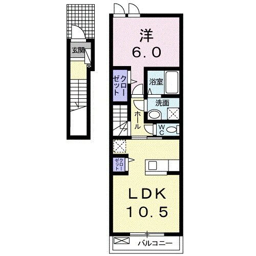 愛知県北名古屋市沖村天花寺 西春駅 1LDK アパート 賃貸物件詳細