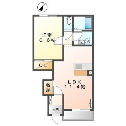 滋賀県守山市欲賀町 栗東駅 1LDK アパート 賃貸物件詳細
