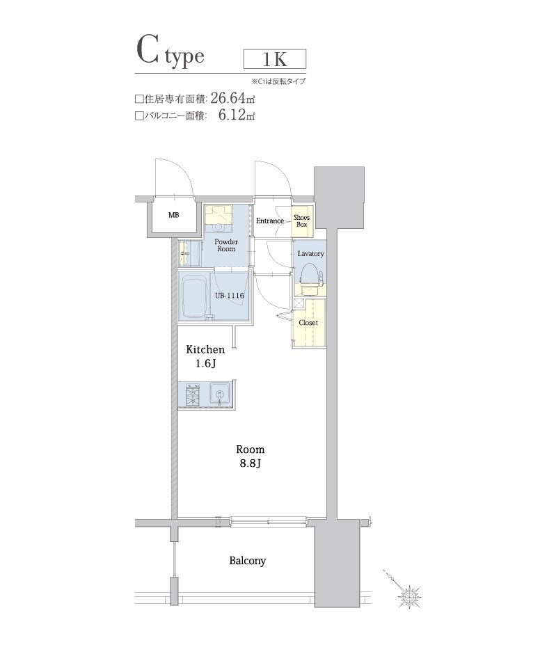 福岡県福岡市博多区博多駅南３ 博多駅 1K マンション 賃貸物件詳細