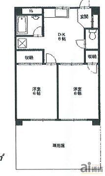 東京都清瀬市野塩５ 秋津駅 2DK マンション 賃貸物件詳細