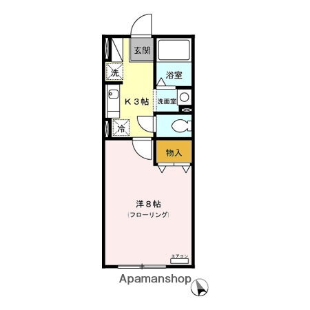 秋田県秋田市手形新栄町 秋田駅 1K アパート 賃貸物件詳細