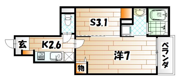 福岡県北九州市小倉北区日明５ 西小倉駅 1K アパート 賃貸物件詳細