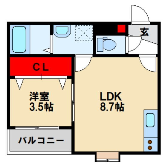佐賀県鳥栖市本町１ 鳥栖駅 1LDK アパート 賃貸物件詳細